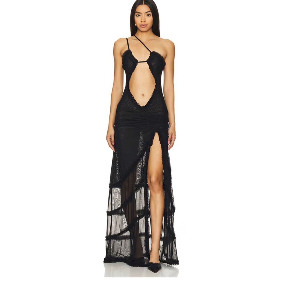 Jaded London Black Maxi Dress